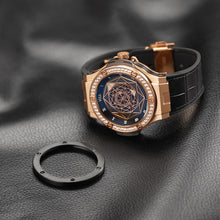 Lade das Bild in den Galerie-Viewer, VIXA Men design fashion trend automatic mechanical watch Da Vinci III black