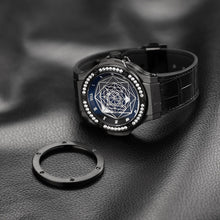 Lade das Bild in den Galerie-Viewer, VIXA Men design fashion trend automatic mechanical watch Da Vinci III black