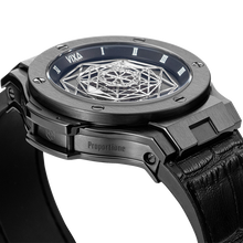 Lade das Bild in den Galerie-Viewer, VIXA Men design fashion trend automatic mechanical watch Da Vinci III black