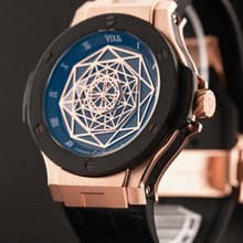 將圖片載入圖庫檢視器 VIXA Men design fashion trend automatic mechanical watch Da Vinci III black
