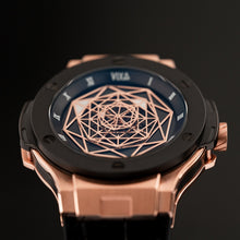 Load image into Gallery viewer, Men design fashion trend automatic mechanical watch Da Vinci III black
